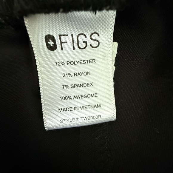 Figs Technical Collection Yola Skinny Scrub Medical Pant Black size Small - Picture 4 of 7